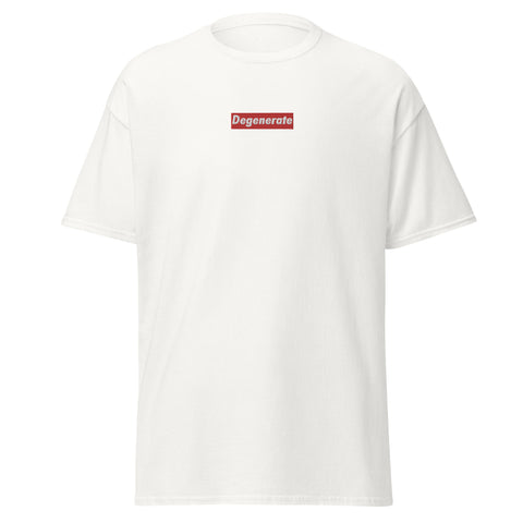 Degenerate - Men's White Tee