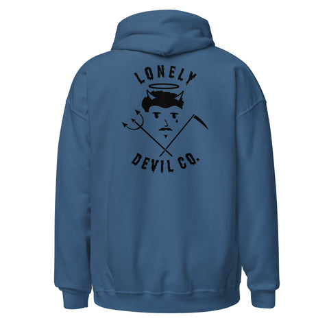 Lonely Devil Icon - Blue Unisex Hoodie