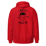 Lonely Devil Icon - Red Unisex Hoodie