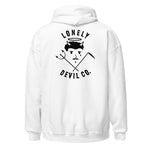 Lonely Devil Icon - White Unisex Hoodie